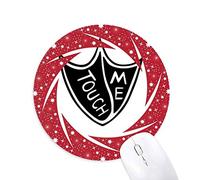 Touch Me Duck Foot cita DIY diseño Wheel mouse pad de goma roja redonda