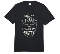 Touch My Beard and Tell Me I´m Pretty Quote Bigote Barber Comfort Colors Adult Heavyweight T-Shirt