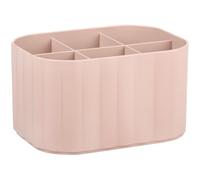 Touch of Beauty Cosmetic Organizer - Organizador de maquillaje con varios compartimentos para cosméticos y accesorios, formato compacto, plástico, 15,2 x 11,3 x 8,6 cm, color rosa