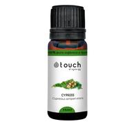 TOUCH OF SYNERGY Aceite Esencial de Ciprés de Provenza 100% Puro y Orgánico - Cupressus sempervirens - Quimiotipado, Aromaterapia, Drenaje Linfático, Relajación, Piel y Respiración - 10ml