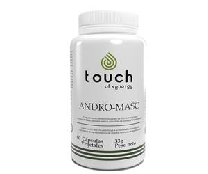 TOUCH OF SYNERGY - ANDRO-MASC (Saw Palmetto + Zinc) - Salud Prostática y Equilibrio Hormonal Masculino - Aumento de Vitalidad y Testosterona Natural - 60 Cápsulas Vegetales