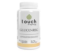 TOUCH OF SYNERGY - GLUCO-REG - Regulador Natural del Azúcar en Sangre - Apoyo para la Sensibilidad a la Insulina - Metabolismo de Carbohidratos y Energía - 90 Cápsulas Vegetales