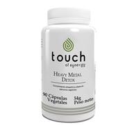 TOUCH OF SYNERGY - Heavy Metal Detox - Fórmula Detox con Alcachofa, Perejil, Buchu y Cilantro - Apoya la Eliminación Natural de Metales Pesados - Salud Hepática y Renal - 90 Cápsulas Vegetales.