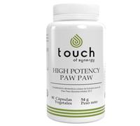 TOUCH OF SYNERGY - HIGH POTENCY PAW PAW - Potente Antioxidante y Protección Celular - Apoyo para el Sistema Inmunológico - Bienestar General y Energía Vital - 90 Cápsulas Vegetales