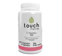 TOUCH OF SYNERGY - L-TIROSINA 500 MG - Apoyo para la Concentración, Memoria y Estado de Ánimo - Producción de Dopamina y Energía Mental - 60 Cápsulas Vegetales
