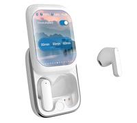 Touch Screen Wireless Earbuds - In-Ear Smart Earphones, Cordless Slider Headphones | Long Lasting Creatives Full Color Screen Ear Buds Noise Cancelling Smart Touch Earphones Wireless Audio Device