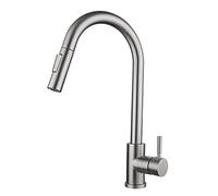 Touch Sensor Pull out Kitchen Faucets Stainless Steel Swivel Hot and Cold Water Multifunction Kitchen Sink Touch Faucet-Drawing