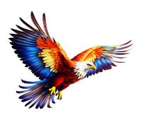 Touch the sky Cometa Águila Colorida para Niños y Adultos, Fácil de Volar, Diseño de Estructura Único, Excelentes Juegos al Aire Libre y Juguetes de Actividades, Adecuado para Principiantes.