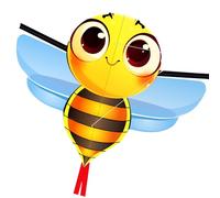 Touch the sky Cometa de Abeja de Dibujos Animados para Adultos,Fácil de Volar,Diseño de Estructura Único,Excelentes Juegos al Aire Libre y Juguetes de Actividades,Adecuado para Principiantes.