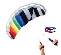 Touch The Sky Cometa Suave del Arco Iris Colorido para Niños y Adultos,sin Esqueleto,Diseño de Estructura Único,Excelentes Juegos al Aire Libre y Juguetes de Actividades,Adecuado para Principiantes.