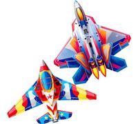Touch the sky Dos Cometas Avión para Niños y Adultos, Fáciles de Volar, Diseño de Estructura Único, Excelentes Juegos al Aire Libre y Juguetes de Actividades, Adecuado para Principiantes.
