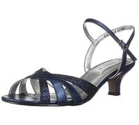 Touch Ups Jane, Sandalia con talón Mujer, Color Azul Marino Brillante, 38 EU Ancho