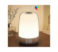Touch Wake Up Night Light with Sunrise Simulation Alarm Clock, 3 Ways Dimmable Warm White Bedside Lamp