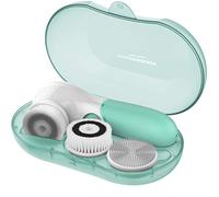 TOUCHBeauty AG-14838 3 en 1 cepillo de limpieza facial 360 con doble velocidad, impermeable, cabeza de cepillo con cerdas suaves, limpiador exfoliante Facial