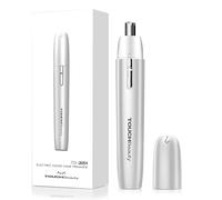 TOUCHBeauty Cortapelos Nariz y Oreja para Mujeres,Tamaño MINI Recortador de Vello Nasal para Mujeres, a Pilas,Regalo para Mujeres (Plata)