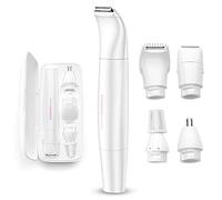 TOUCHBeauty Eliminadora de vello facial eléctrica para mujer, recortadora de cejas de nariz 4 en 1, depilación facial corporal para mujer, piernas, depiladora sin dolor para mujer RAG-1753