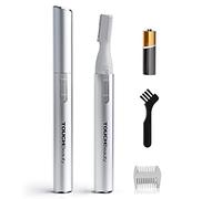 TOUCHBeauty Recortadora Cejas Eléctrica para Mujer, Precisión Afeitadora de Vello Facial,Cortador de Cejas Eléctrico, Cortador de Cejas Eléctrico, AG-815 (Plata)