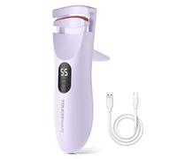 TOUCHBeauty Rizador de Pestañas Térmico con Pantalla LED, Rizador de Pestañas Eléctrico Recargable, 3 Modos de Temperatura, Calor rápido 10 Segundos y Larga Duración AG-2316