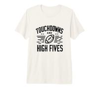 Touchdowns y High Fives Jugador de fútbol Americano Deporte Camiseta Premium