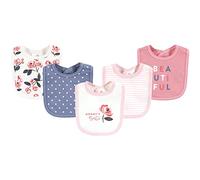 Touched by Nature Baberos unisex de algodón orgánico para bebé, diseño floral de chicle, talla única