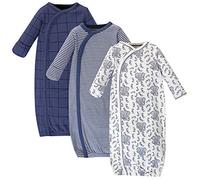 Touched by Nature Baby Girls Organic Cotton Kimono Nightgown, Elephant, 0-6 Months US