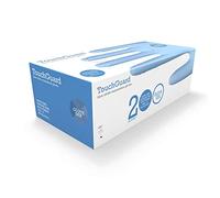 TouchGuard - Guantes de nitrilo azules desechables sin polvos ni látex, caja de 200 unidades, grandes