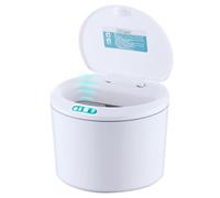 Touchless Trash Can - ABS 3L 19 cm, Motion Sensor Bin, Smart Desktop Trash | USB Rechargeable Design, Auto Open Lid, Small Car Trashs Can For Coffee Bar, Bathroom, Vanity, Kitchen, Desktop, Car Use
