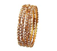 Touchstone Colección brazalete creado exclusivamente trabajo de filigrana tradicional mirada encantadora joyería de diseño pulseras de metal brazalete para mujer 2.25 Tono de oro antiguo