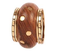 Touchstone Indian Masterly Handcrafted Magical Embedded Work Mano de Obra de Madera Natural Hecha a Mano Designer Jewelry Style Pulseras de declaración Juego de brazaletes para Mujeres.