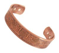 Touchstone - Pulsera de cobre curativa india hecha a mano para mujeres y hombres, brazalete de joyería para yoga, chakras, meditación y mantras., Cobre, Sin piedras preciosas