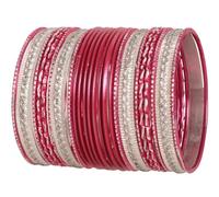 Touchstone Pulseras de metal indias para mujer, pulseras de aleación de oro, colección de 2 docenas de pulseras Bollywood, juego de joyas para mujer, apilables, anchas, gruesas, texturizadas, juego de