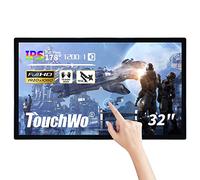 TouchWo Monitor interactivo táctil de pantalla de 32 pulgadas activable por toque, 16:9 1080P Windows 10 i5 4G y 128G pizarra electrónica, panel táctil de Smart Board todo en uno para oficina, aula