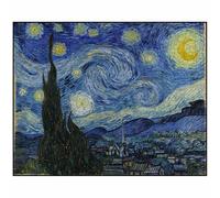Touchwood - Puzle The Starry Night, rompecabezas de madera del cuadro Van Gogh, 190 piezas de forma irregular con formas abstractas u objetos y animales, contenido en una característica caja de madera