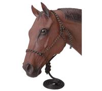 Tough 1 Cuerda de Poli Atado Halter con Plomo, 50-1010-2-0, Negro, Horse