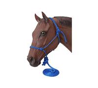 Tough 1 Cuerda de Poli Atado Halter con Plomo, 50-1010-4-0, Azul Real, Horse