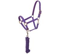 Tough 1 Halter Acolchado de Neopreno con Cable de Hardware Antiguo, 50-2082-10-0, Morado,