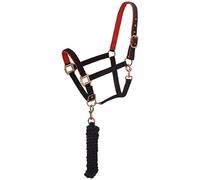 Tough 1 Halter Acolchado de Neopreno con Cable de Hardware Antiguo, 50-2082-2-0, Negro,