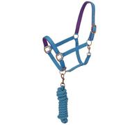 Tough 1 Halter Acolchado de Neopreno con Cable de Hardware Antiguo, 50-2082-41-0, Aguamarina,