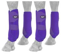 Tough 1 - Juego de Botas Deportivas para Caballo con ventilación Extrema, Talla M, Morado