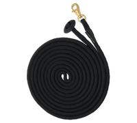 Tough 1 Rolled algodón Lunge línea con sólido Gancho de latón, Negro