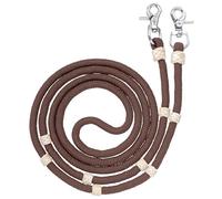 Tough 1 Royal King - Riendas Trenzadas para concursos/Cuerda, Color marrón