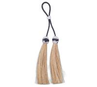 Tough 1 Royal King Double Horsehair Tassel White 4 14"""" Tassel 5 1/2"""" Total Length