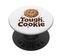Tough Cookie con chispas de Chocolate Kawaii horneando Mom Life PopSockets PopGrip Adhesivo