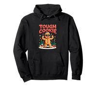 Tough Cookie - Humor navideño Divertido de Pan de Jengibre Sudadera con Capucha