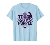 Tough Guys Purple: Declaración audaz para Hombres Seguros Camiseta, Hombre, Azul Bebé, 3XL