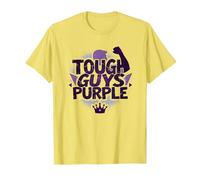 Tough Guys Purple: Declaración audaz para Hombres Seguros Camiseta, Hombre, Limón, 3XL