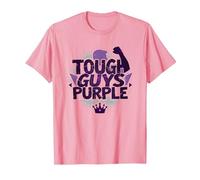 Tough Guys Purple: Declaración audaz para Hombres Seguros Camiseta, Hombre, Rosado, 3XL