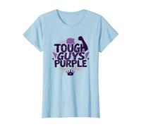 Tough Guys Purple: Declaración audaz para Hombres Seguros Camiseta, Mujer, Azul Bebé, 3XL