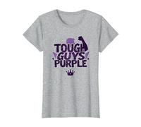 Tough Guys Purple: Declaración audaz para Hombres Seguros Camiseta, Mujer, Gris Jaspeado, 3XL