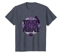 Tough Guys Purple: Declaración audaz para Hombres Seguros Camiseta, Niños, Azul Jaspeado, 3 años